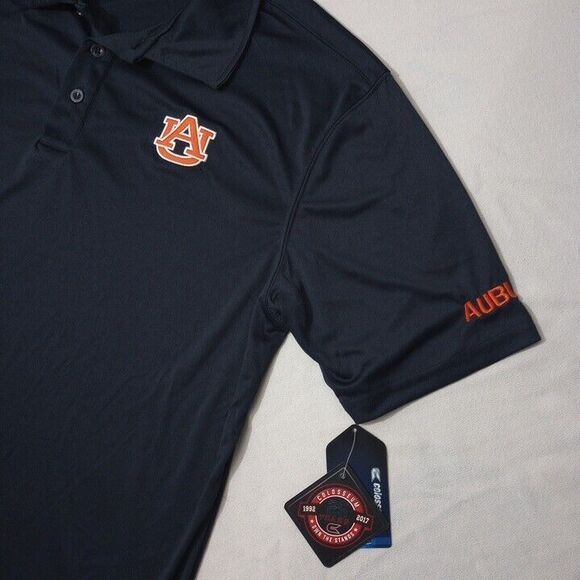 Colosseum Men's Large Auburn Tigers Polo Shirt New With Tags Short Sleeve - Picture 2 of 10